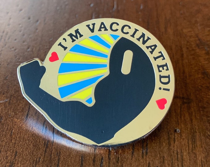 [PRE-ORDER] "I'm Vaccinated!" Pin - Beefy Bicep Edition