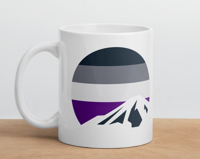 Asexual Pride Mountain Mug