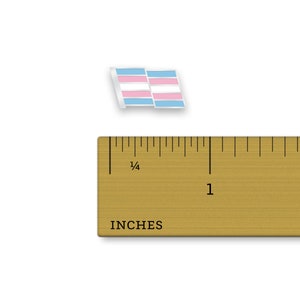 Trans Pride Pin Hard Enamel Trans Pride Lapel Pin Transgender Pride Flag Pin image 8