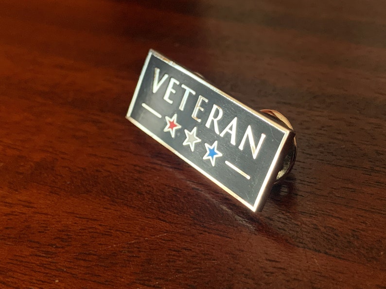 Veteran Pin Hard Enamel Pin United States Veteran Pin image 3