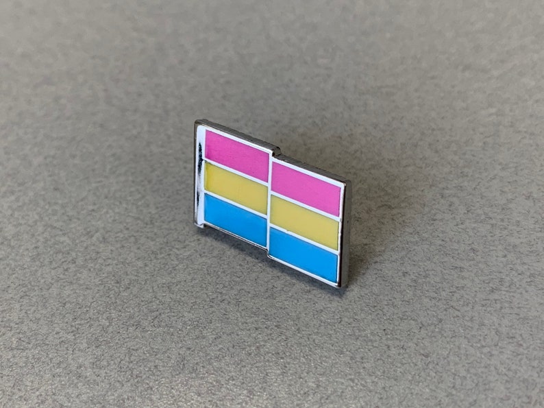 Pansexual Flag Pin Hard Enamel Pan Pride Lapel Pin image 5