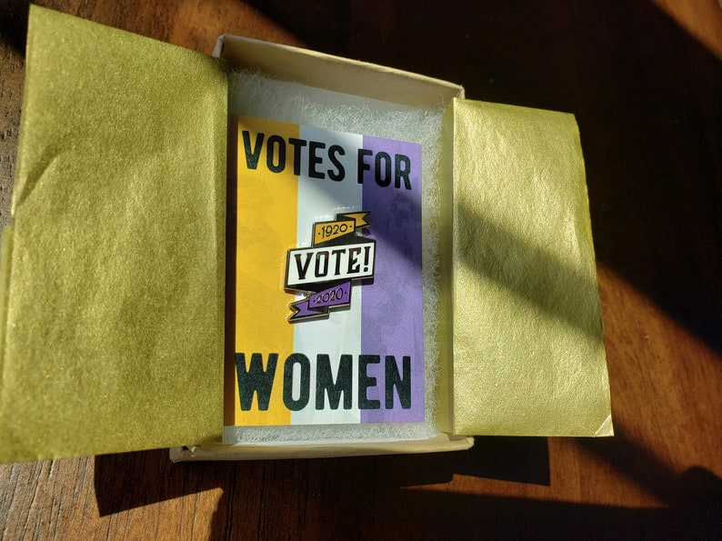 Women's Suffrage Pin United States Women's History Hard Enamel Pin Feminist Enamel Pin image 8