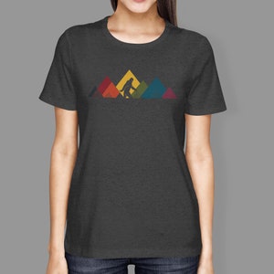 Women's Rainbow Sasquatch T-Shirt mutliple colors available Crew Neck T-shirt image 8