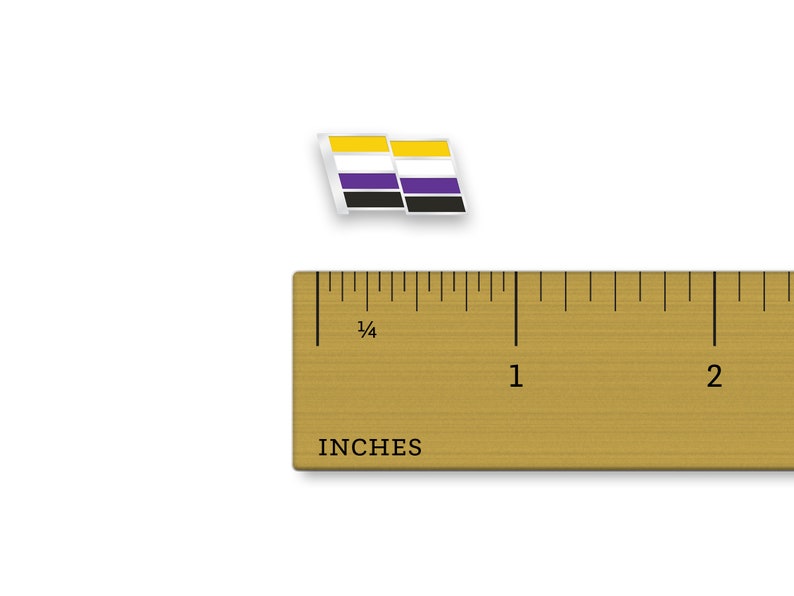 NonBinary Pride Pin Hard Enamel NonBinary Lapel Pin NonBinary Flag Pin image 6