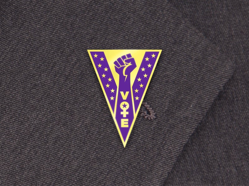 Vote Pin: Womens Suffrage Edition United States Women's History Hard Enamel Pin Feminist Enamel Pin image 1