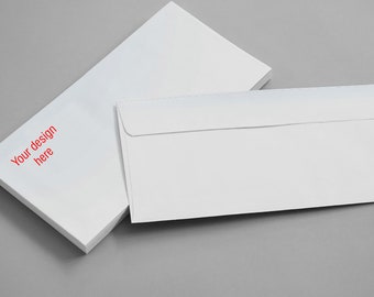 White Business Envelopes #10 envelopes for company mail envelopes no window Printing Custom Printed