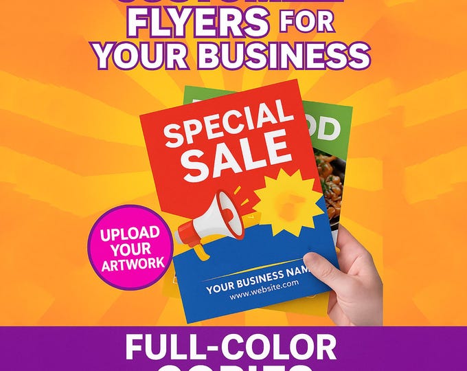 Personalized Business Flyers – Custom Printed Advertising & Promotional Handouts | Full Color Copies