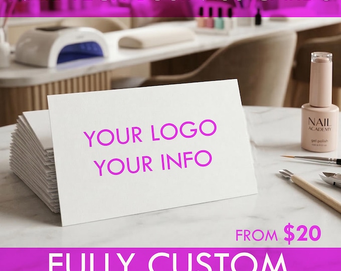 Neil Tech Business Card | Custom Printed Card | Modern Beauty Design