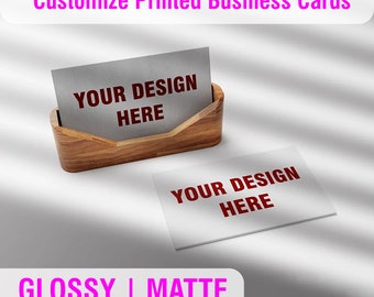 Business Card Printing Custom Printed Unique Inspiration and a memorable business card Glossy | Matte  Finish