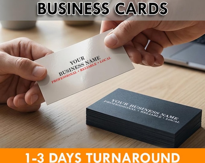 Custom Business Cards Printing | Professional Glossy & Matte Finish | Fast Turnaround | Small Business Cards