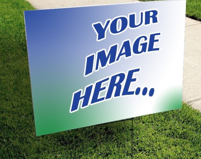 Customizable Yard Sign artwork for yard Special offer with Metal Stakes, UV Print Corrugated Plastic Sheets