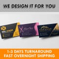 Custom Business Cards Printed, Professional Business Card Printing, Small Business Cards, Overnight Shipping Available