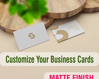 Matte Finish Custom Printed Unique Inspiration and a memorable business card Printing