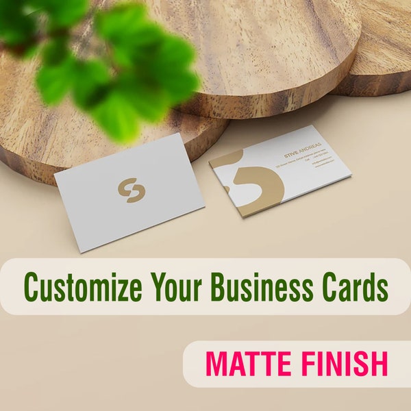 Matte Finish Custom Printed Unique Inspiration and a memorable business card Printing