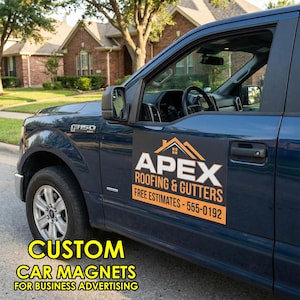 Custom Car Magnet for Business Advertising | Full Color Vehicle Sign
