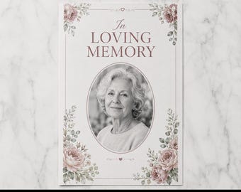Custom Printed Funeral Flyer – Memorial Service Celebration of Life Printing