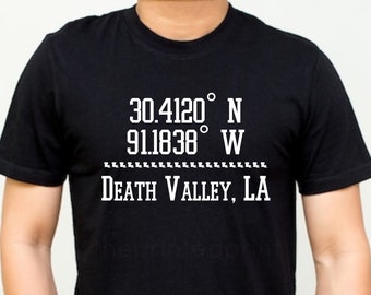 Death Valley Baton Rouge Coordinates SVG Cricut PNG File Digital Design
