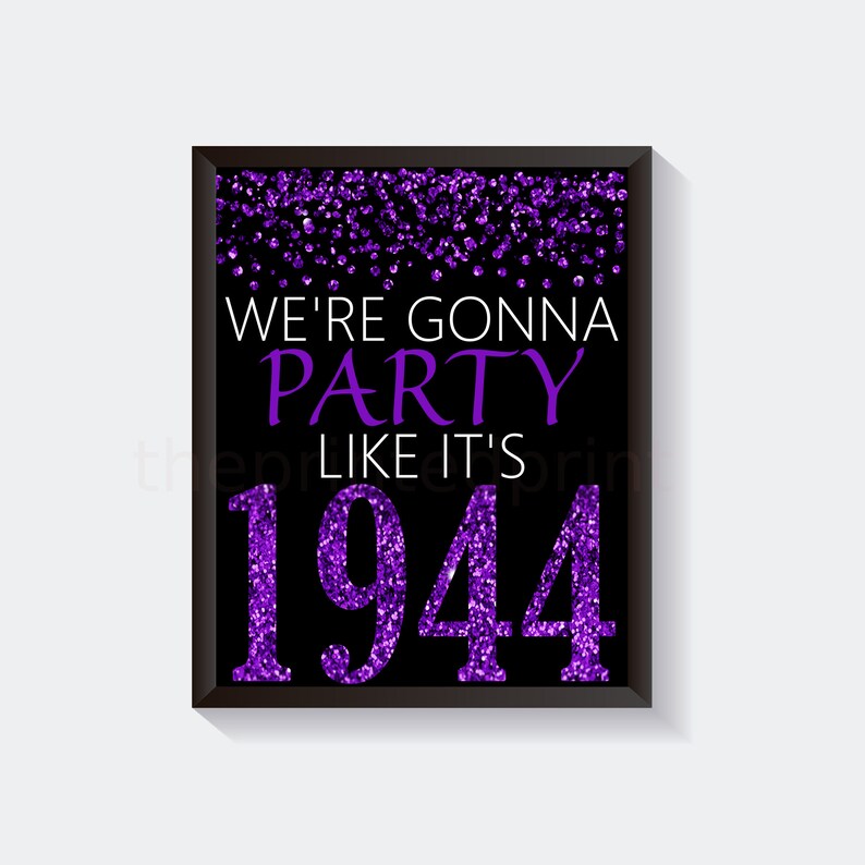 75TH BIRTHDAY SIGN FOR YARD OR PARTY WALL DECORATION