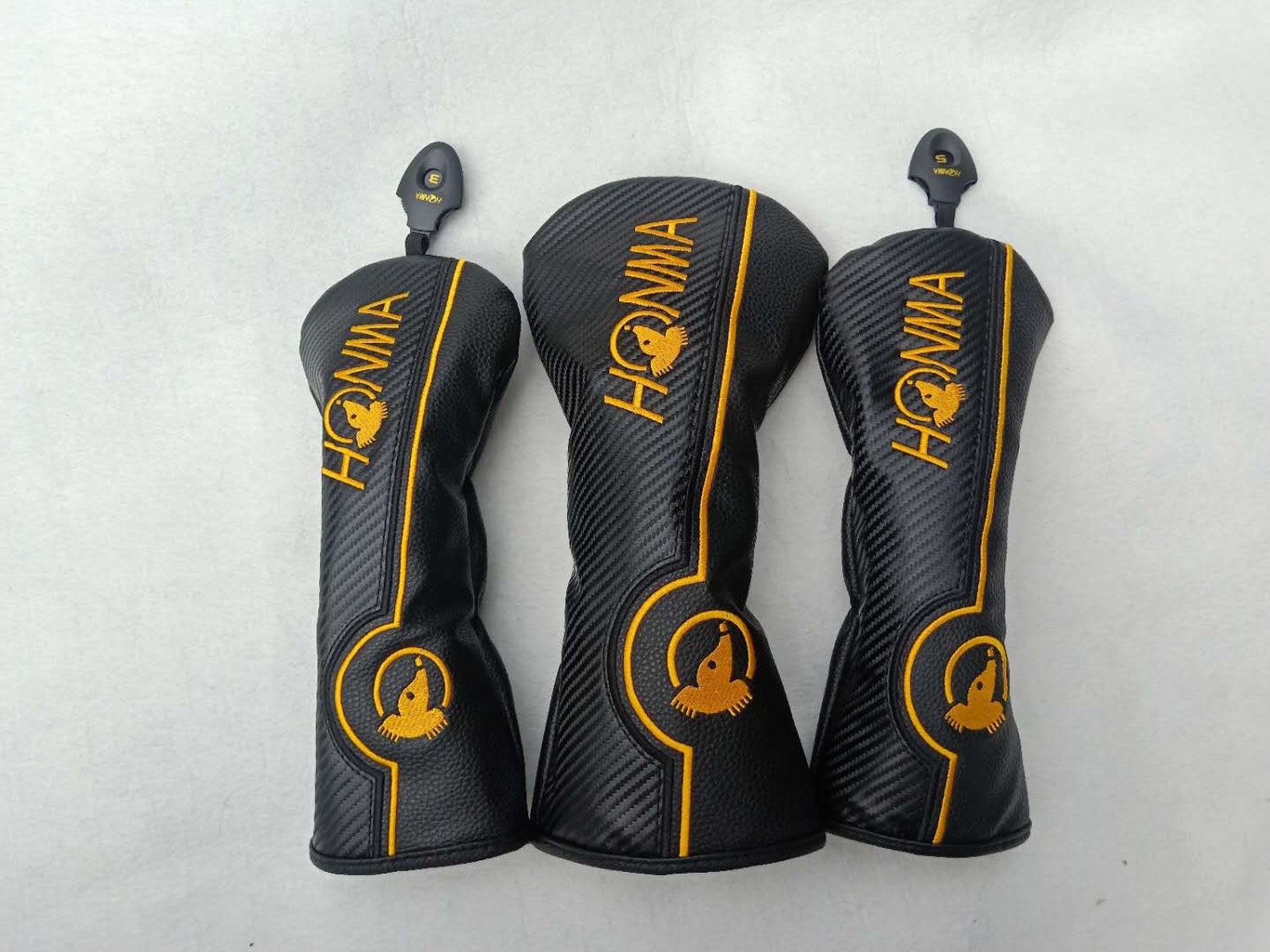 Golf Club Driver Fairway Wood Head Cover Honma Classic Black Etsy