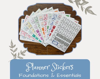 Foundations & Essentials Bundle Planner Stickers