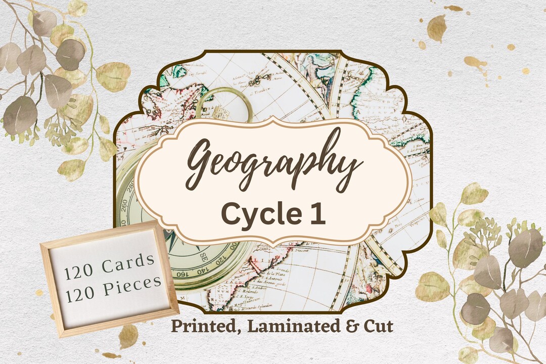 GEOGRAPHY Cycle 1 Memory Work Cards - Etsy