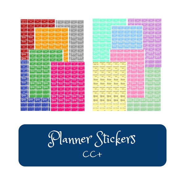 CC+ Planner Stickers
