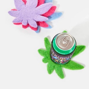Pot Leaf Coaster Set of 4
