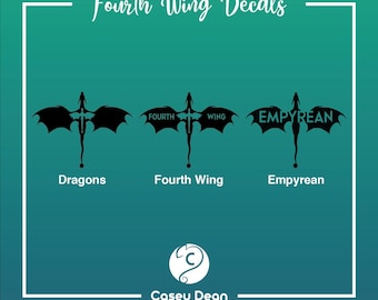 Fourth Wing Vinyl Decals