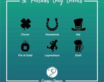 Holiday Vinyl Decals - ST PATRICKS DAY - Storage Tote Labels and more!