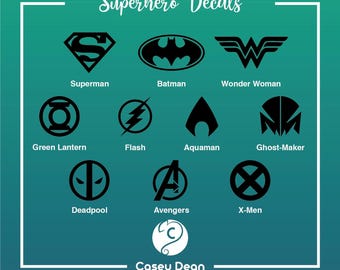 Superhero Vinyl Decals