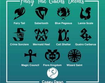 Fairy Tail Guilds Emblems Part 1 Vinyl Decals