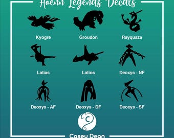Pkm Hoenn Legends Vinyl Decals