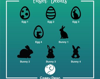 Holiday Vinyl Decals - EASTER - Storage Tote Labels and more!