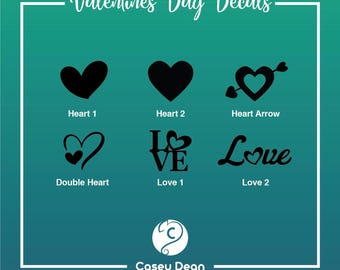 Holiday Vinyl Decals - VALENTINES DAY - Storage Tote Labels and more!