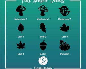 Season Vinyl Decals - FALL - Storage Tote Labels and more!