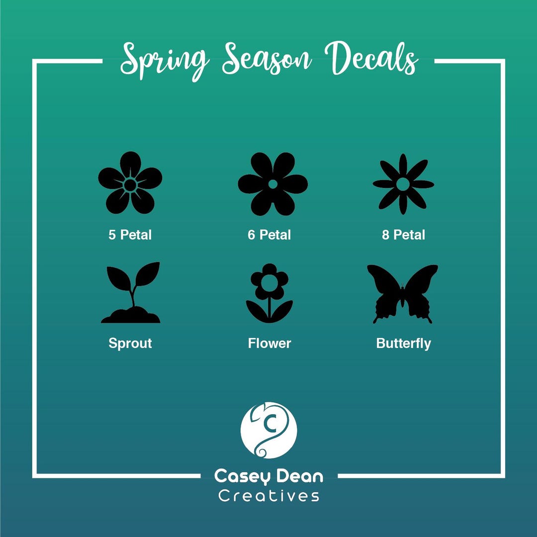 Spring Comp Decal Season Vinyl Decals - SPRING - Storage Tote Labels and More! - Etsy