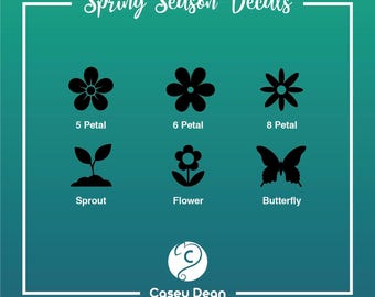 Season Vinyl Decals - SPRING - Storage Tote Labels and more!