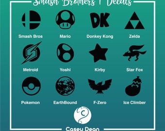 SSB Icons 1/4 Vinyl Decals