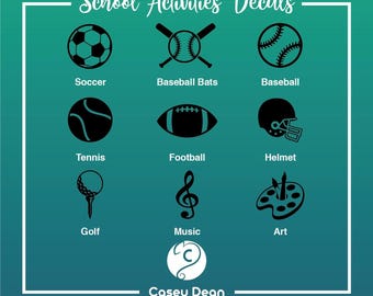 School Activities Vinyl Decals