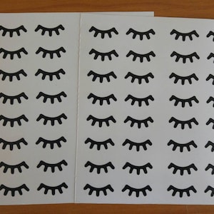Juego de 10 pares de calcomanías para pestañas Sleepy, pegatinas de pestañas de unicornio