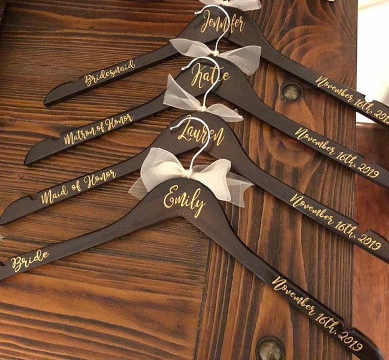 Decals For Wood Hanger DIY Vinyl Wedding Decals Bridal Etsy