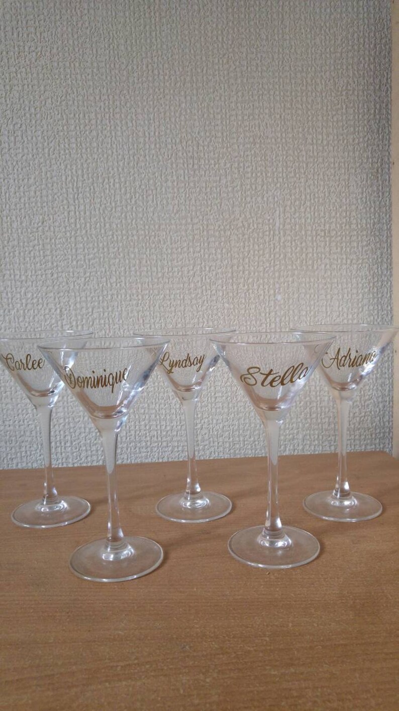 Custom Small Size Name Decals for Shot Glass Personalized Etsy