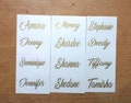 Small Size Custom Name Decals For Shot Glass,Champagne Flutes, Martini Glass Decal, Personalized Wine Glass Decal product logo