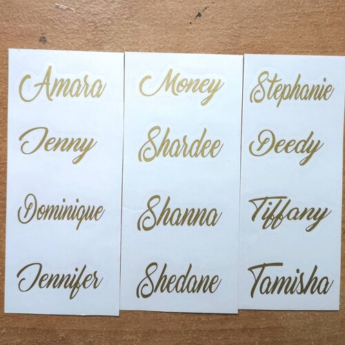 Custom Name Decal for Glass / DIY Decal. Etsy