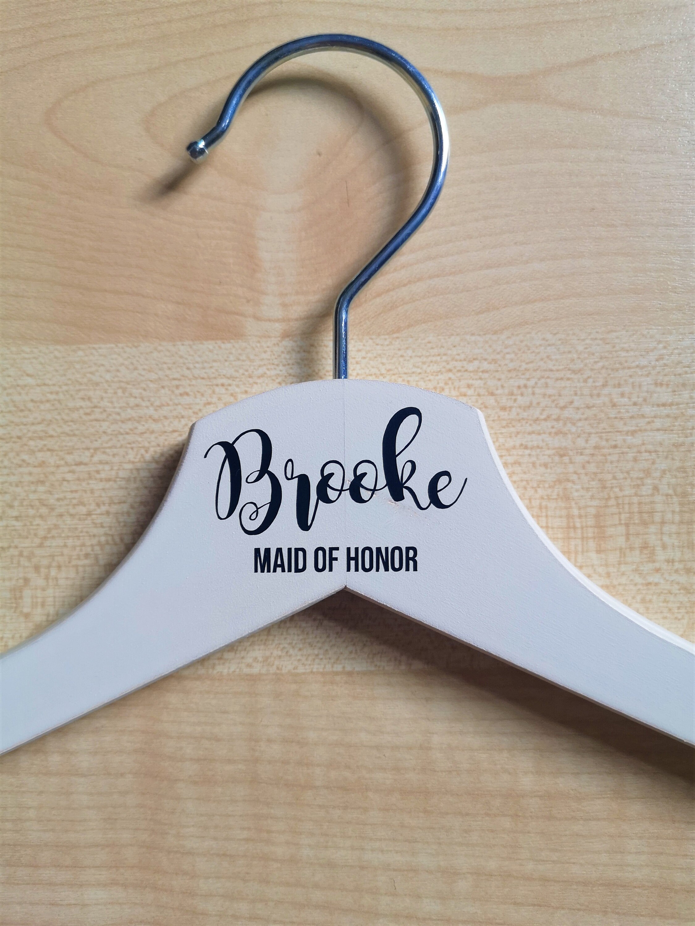 Personalized Wedding Decals Hanger Labels Name and Role Etsy