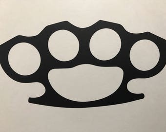 Brass Knuckles Vinyl Decal