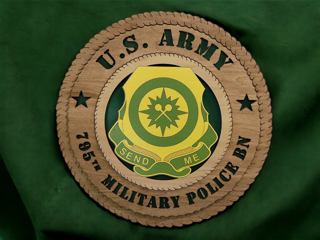 Custom Army 795th Military Police Battalion Crest Wall Tribute ...