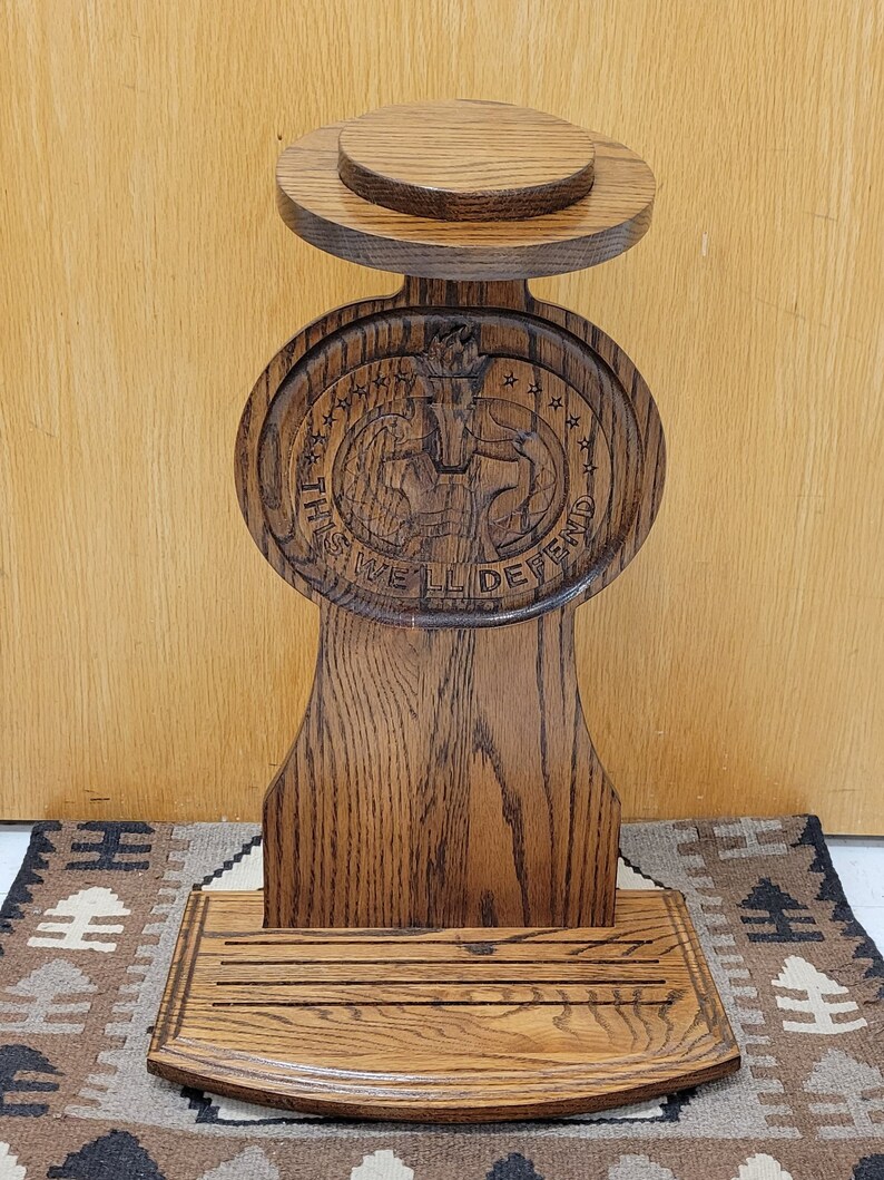 US Army Drill Sergeant Hat Stand With Coin Holder Base Etsy Ireland