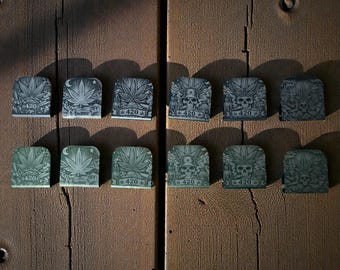 Cannabis Inspired Laser Engraved Hat Clips, 420 | 6 designs & 2 clip color options | Ball Cap Brim Clip | Hat Clips Laser Engraved