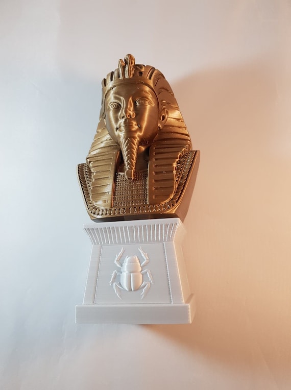 Egyptian Pharaoh Tutankhamun statue bust ornament ~20cm tall figure
